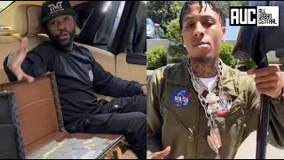 Floyd Mayweather Blesses NBA YoungBoy With Suitcase Full Of Cash For Being A Good Father