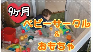 【9ヶ月】ベビーサークル&おもちゃ 紹介