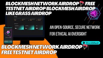 Blockmesh Network Airdrop 🪂 | Free Testnet Airdrop| BlockMesh Airdrop  | Solana