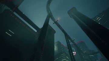 Cyberpunk Neo-Tokyo Train Station | 3D Environment Showcase (Unreal Engine 5)