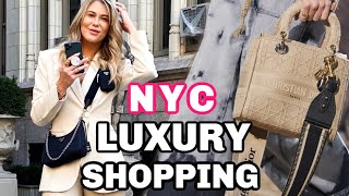NEW YORK LUXURY SHOPPING VLOG! ft. Dior, Bergdorfs, Prada etc