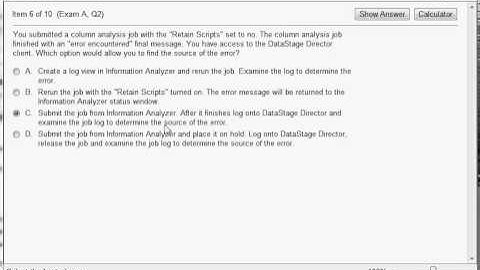 C2090-423 Information Analyzer v8.5