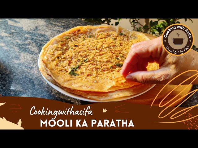 Crispy Mooli Ka Paratha Recipe - Mooli Paratha Recipe - Mooli Ka Paratha Banane Ka Tarika | Cooking with Asifa