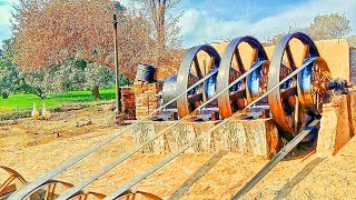 starting big 3 old diesel engines || ruston hornsby engine || on in amazing village pak India border