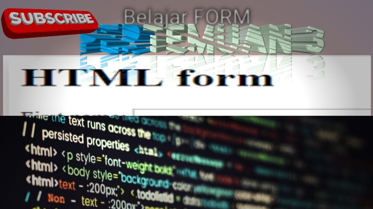 Belajar membuat form di visual studio code - YouTube