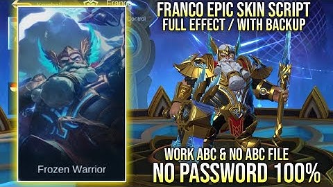 Franco Epic Valhalla Ruler Skin Script No Logo No Password Full Effect Beatrix Patch ABC file