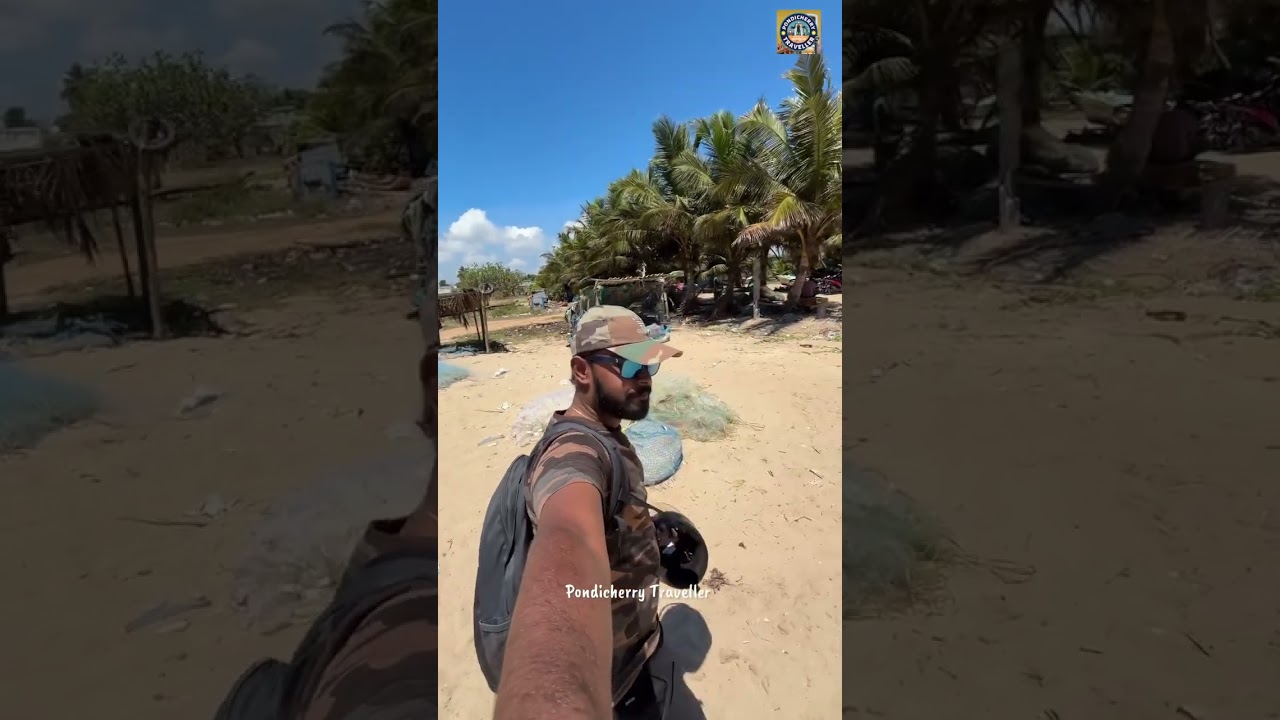 Less Crowded and Unexplored beach in Pondicherry ☀️☀️ 