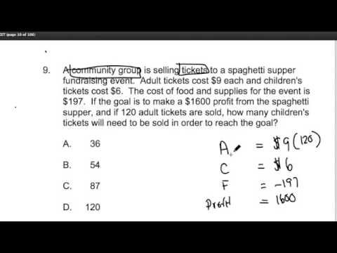 GOHMATH: #9 ~ Word Problems ~ Elementary 53 Math MTEL ~ Chris Abraham ~ GOHmath.com