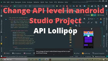 How to change API  level(Lollipop) in android studio project ,API 16 to 21 in hindi  for beginners