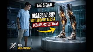 Disabled Boy Got Robotic Legs & Became Fastest Man! 🏃‍♂️ | The Signal Movie Explained in Hindi/Urdu