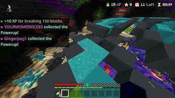 I went through 1 block gap in the NEW Block Drop game | Hive | Minecraft | #Shorts
