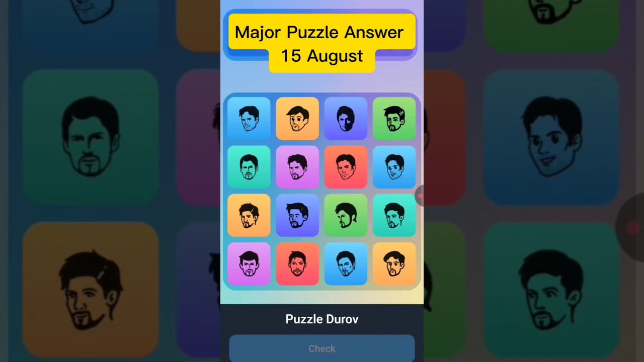 Major puzzle Answers today major Puzzle today  Major puzzle Answers 15 August 