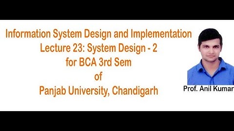 (IS BCA 3rd Sem 2020-21)  Lecture 23 Functional Decomposition