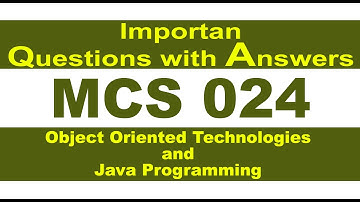 [MCS-024] Solved Question Paper MCS-024 Important Questions and Answers