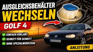 How to Replace a VW Golf 4 Expansion Tank (Easily Change Your Coolant Reservoir) [English/Tutorial] Vw Golf Iv Expansion Tank Replacement Step By Step Diy Guide