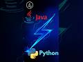 Java vs Python | Quick Tech Comparison 🔥 #shorts