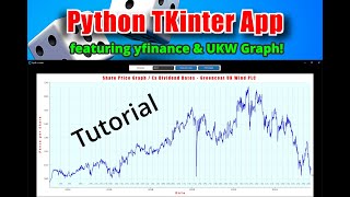 Python Custom Tkinter Share Price Graph Development App Tutorial - Featuring Greencoat UK Wind!
