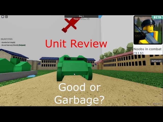 Unit Review -Tankette (Noobs in combat) (Roblox) 