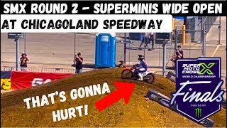 Supermini’s SEND IT in Free Practices  SuperMotocross ChicagoLand Speedway