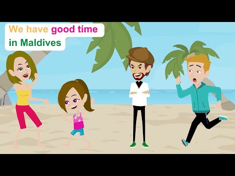 Ella's happiness in the Maldives - Funny English Animated Story - Ella English