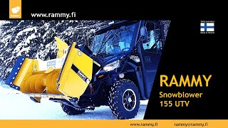 Rammy Snowblower 155 UTV presentation