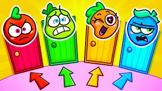 Magic Rainbow Doors Challenge! || Hot VS Cold Challenge || Avocadoo Crazy Comics