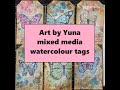 Metallic paint butterfly tags - add to your journal