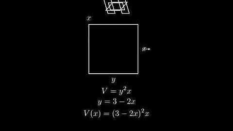 A box with an open top is to be constructed 3 wide.Find the largest volume that such a box can have.