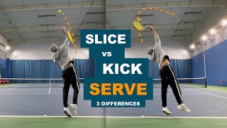 Slice vs Kick Serve - 3 Key Differences (TENFITMEN - Episode 181)