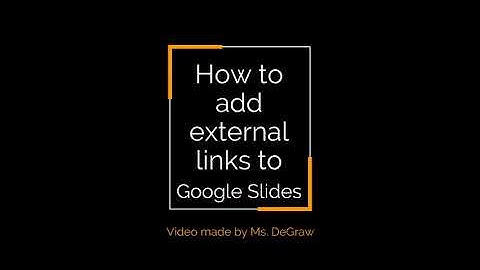 How to Insert External Links (websites) into Google Slides