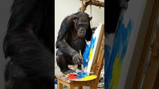 gorilla painting on canvas #painting #gorilla #artist