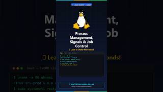 Managing Linux Processes & Kill Signals! 🐧 | Lab 08 | Linux #Shorts