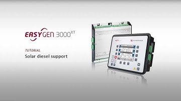 Woodward easygen-3000XT training Part 6: Solar Diesel