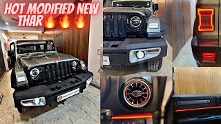 New MAHINDRA THAR Modified 🔥 | THAR 2022 Modifications | THAR 2022 Interior & Exterior Mods😍