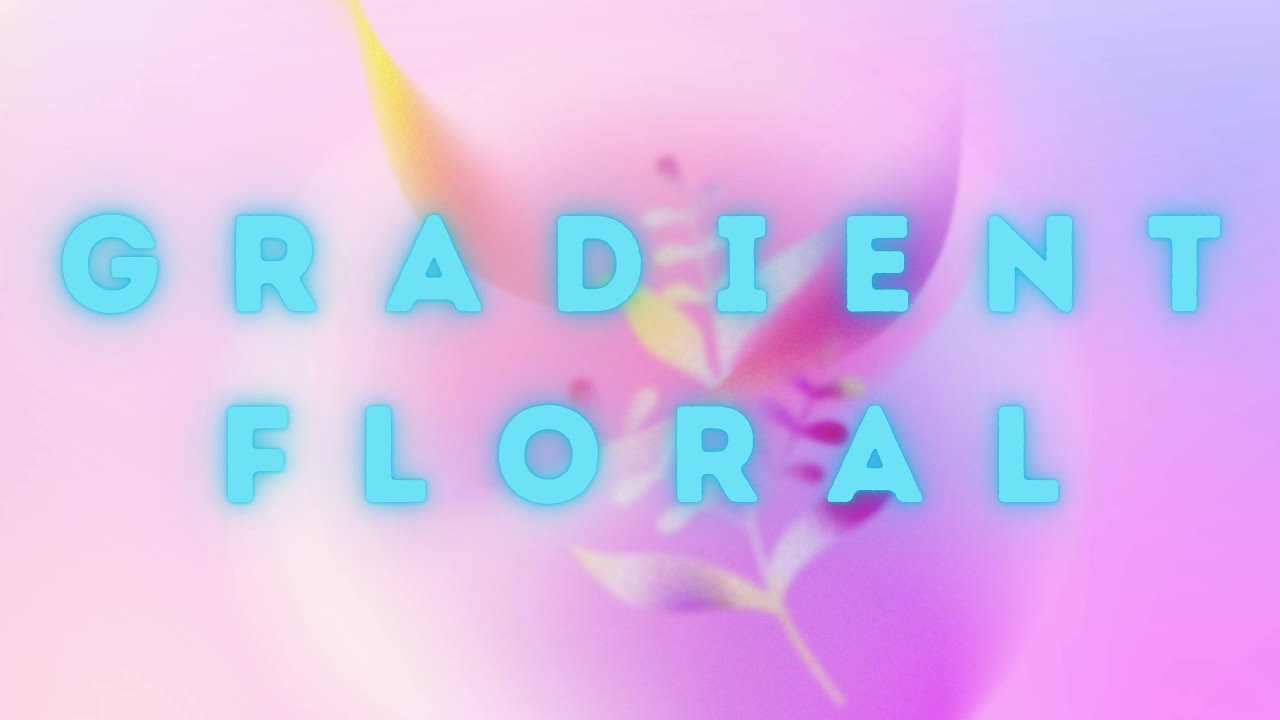 🌸 Gradient Floral Abstract Loop | Aesthetic Colorful Flower Animation in 4K