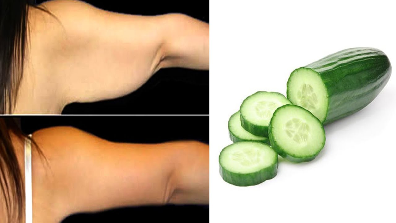 Lose arm fat in 1 week at home with cucumber Get rid of flabby arms