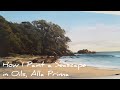 Oil Painting, How I Paint a Seascape Alla Prima. Demonstration 01