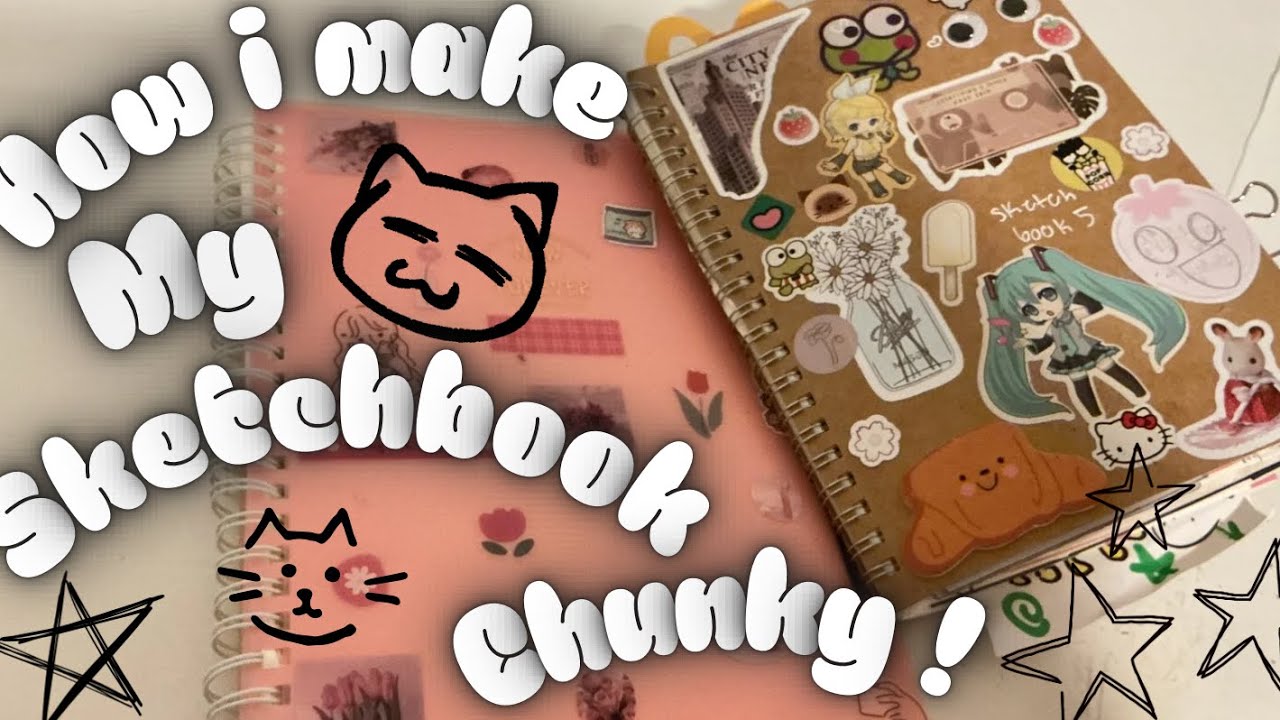 How to make your sketchbook chunky - YouTube