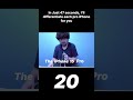 Differentiating Every Pron iPhone in 47 Seconds #apple #iphone