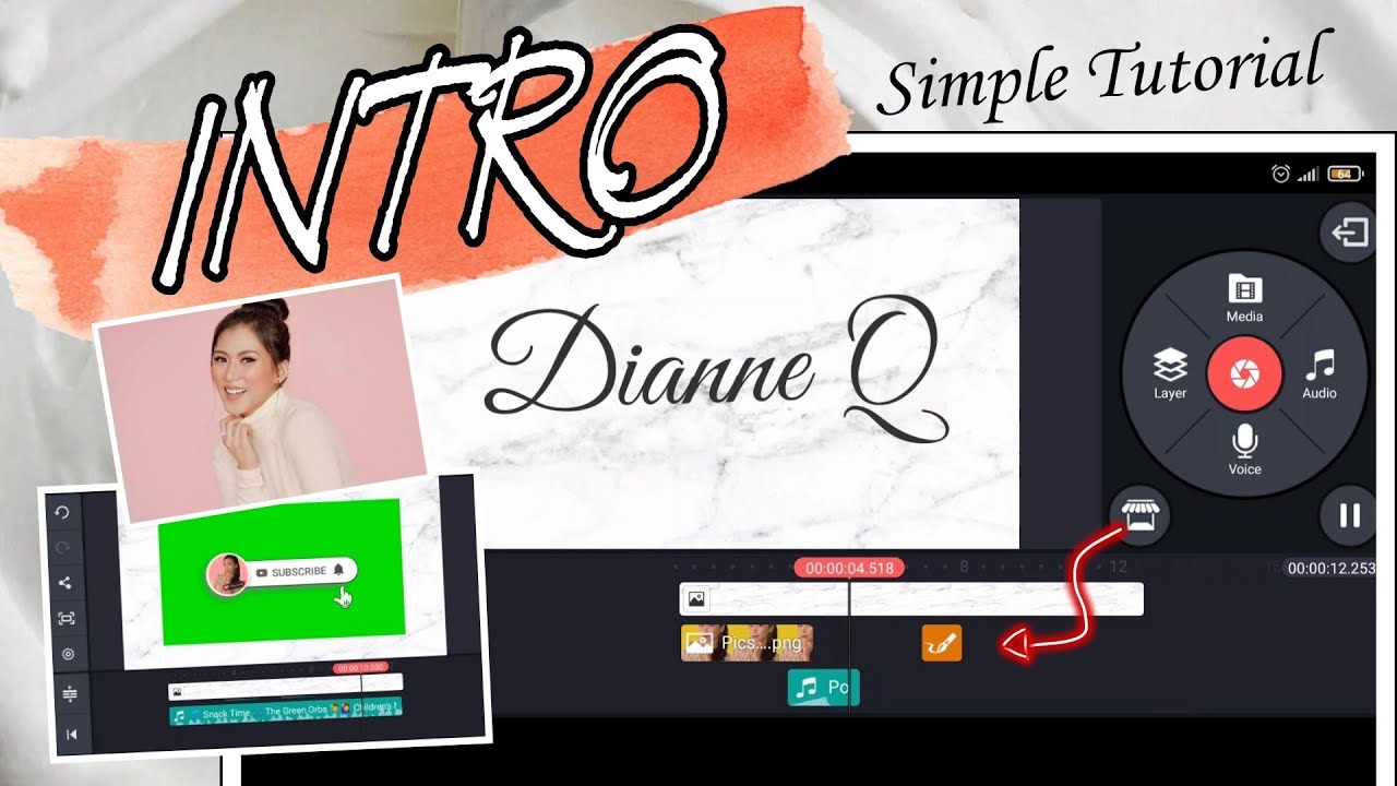HOW TO EDIT YOUTUBE INTRO IN KINEMASTER (step by step) ALEX G INTRO ...