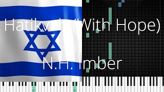 🎹 Hatikvah (With Hope), N.H. Imber, Synthesia Piano Tutorial screenshot 5