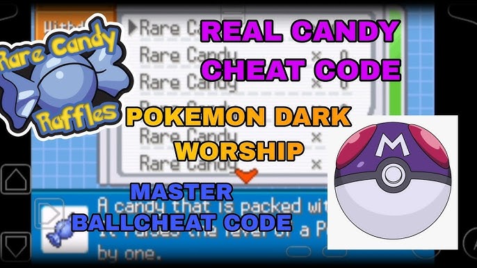 Pokemon dark workship cheat code % working #pokemon 