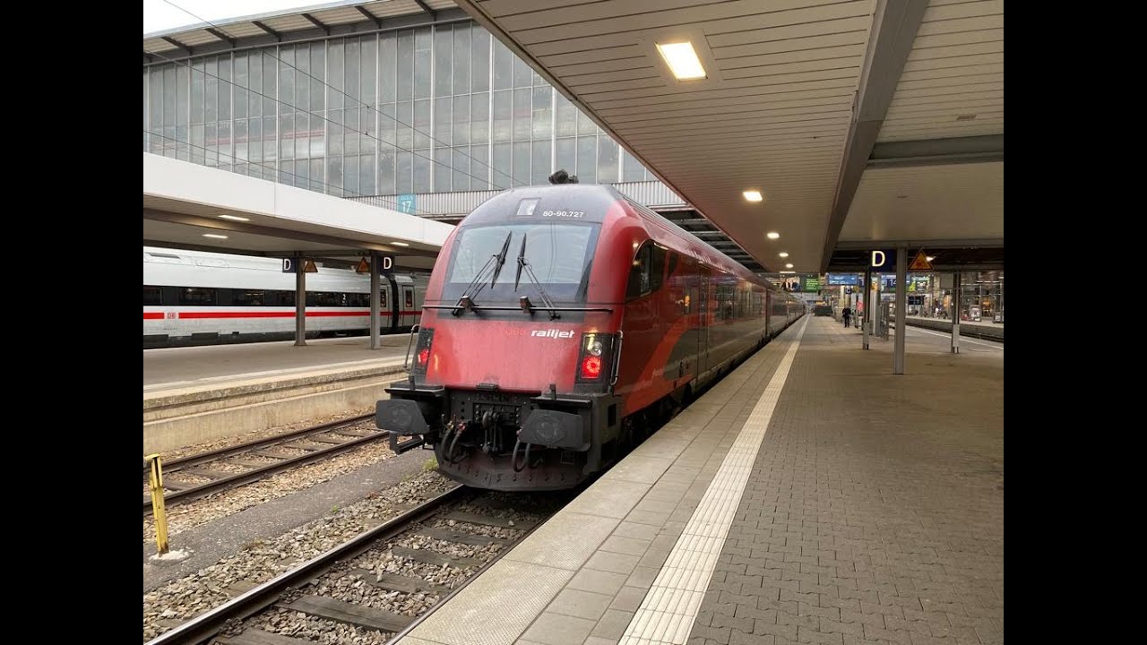 Mit dem ÖBB Railjet, der BR 628 von der SOB, dem Alex mit Alexa-Taurus unvm quer durch Bayern