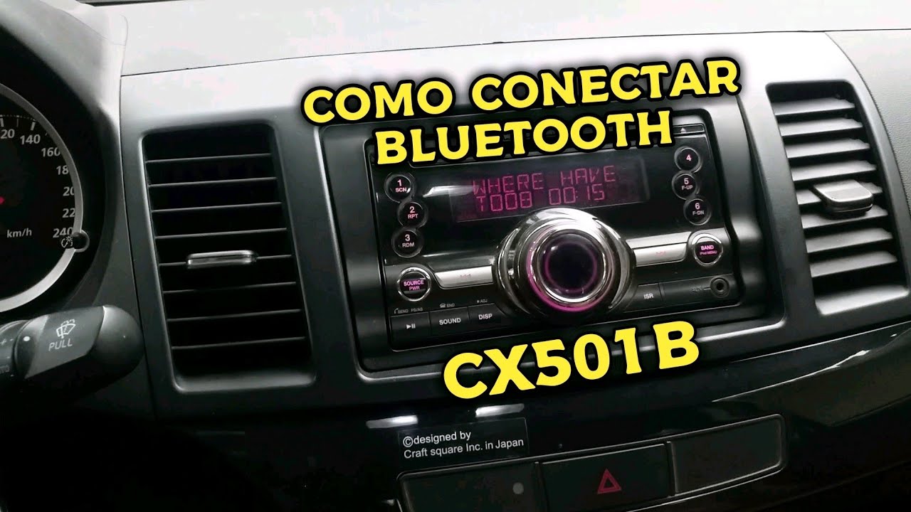 Como conectar Bluetooth Lancer ASX Mitsubishi CX501B YouTube