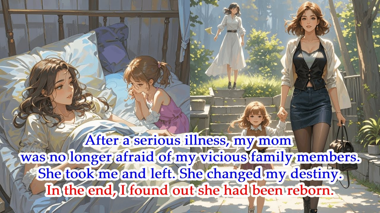 After a serious illness,my mom was no longer afraid of vicious family members.She took me and left.