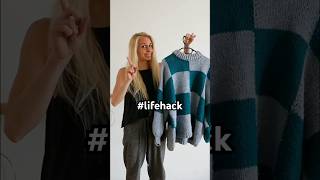 🧶Kleiderbügel-Hack für selbstgestricktes #stricken