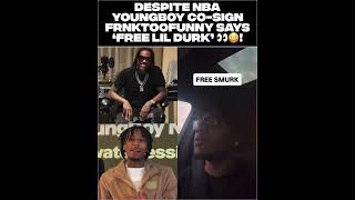 Despite NBA YoungBoy Co-Sign FRNKTOOFUNNY Says ‘Free Lil Durk’ 👀😳!