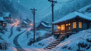 Cozy Japanese Snow Village 🎧 Calm Lofi Beats for Focus screenshot 2