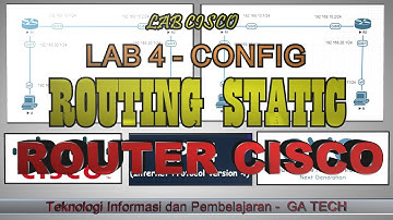 Lab 4 cisco - Config Routing Static 2 Router Cisco  & client windows || Eve-Ng