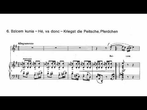 Karol Szymanowski - Pieśni Kurpiowskie [Songs from Kurpie], Op.58 (Score)